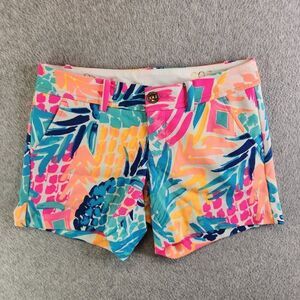 Lilly Pulitzer Shorts Womens 00 The Callahan Goombay Smashed Resort Cruise Vacay